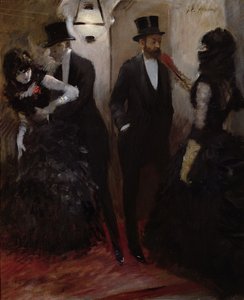 オペラ座の廊下、1885 作： Jean Louis Forain